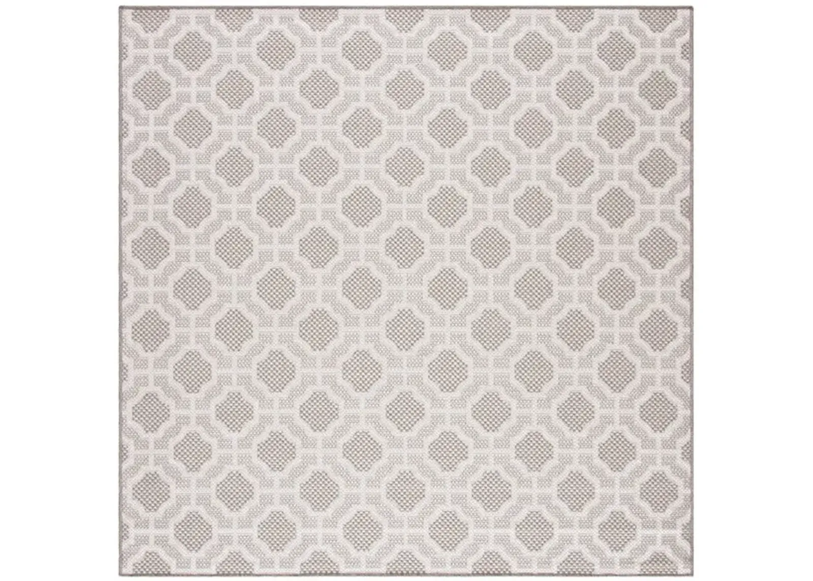 LAKESIDE 247 Grey 6'-7' X 6'-7' Square Square Rug