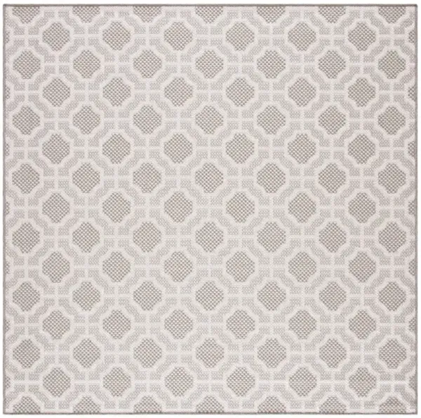 LAKESIDE 247 Grey 6'-7' X 6'-7' Square Square Rug