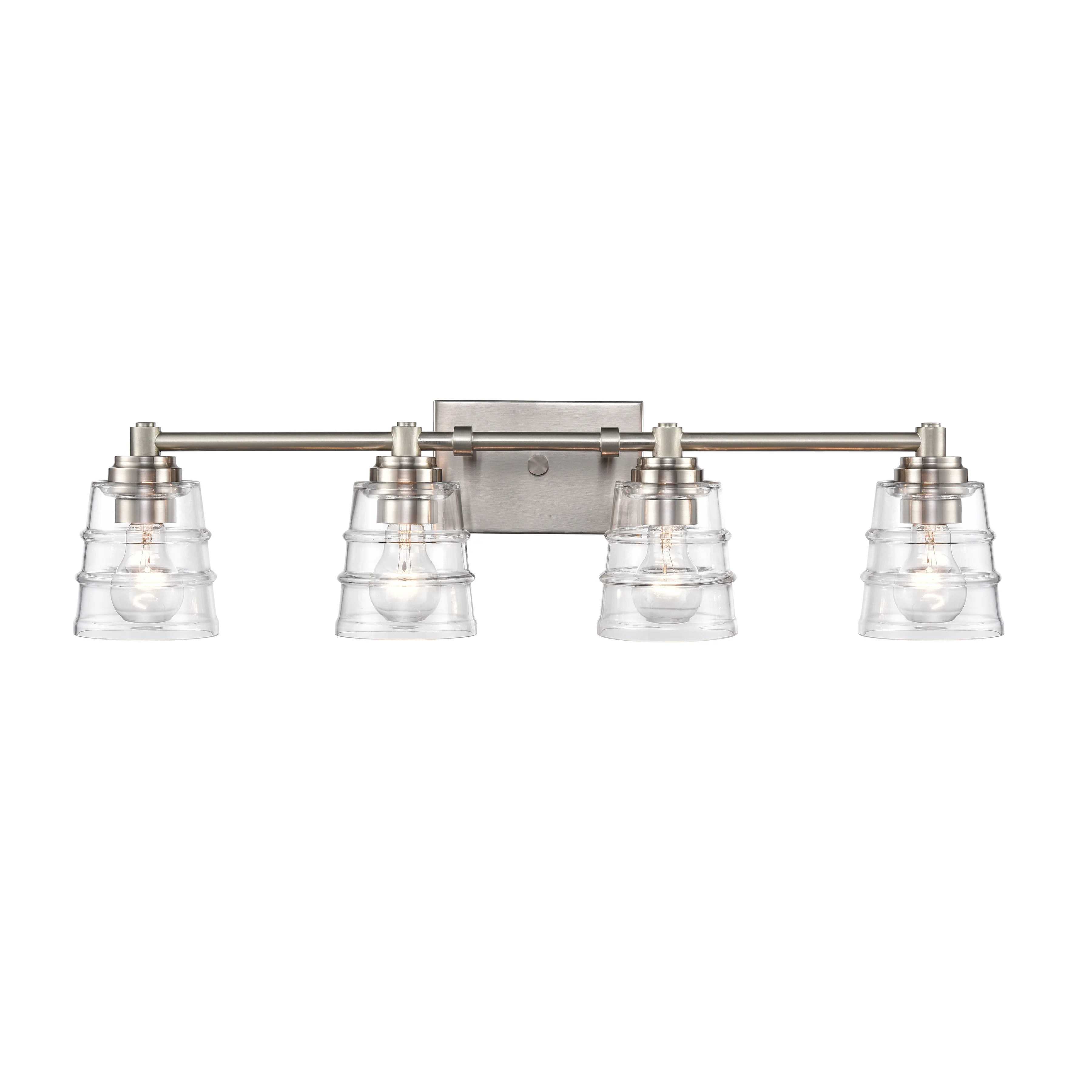 Pulsate 30.25" Wide 4-Light Vanity Light - Satin Nickel