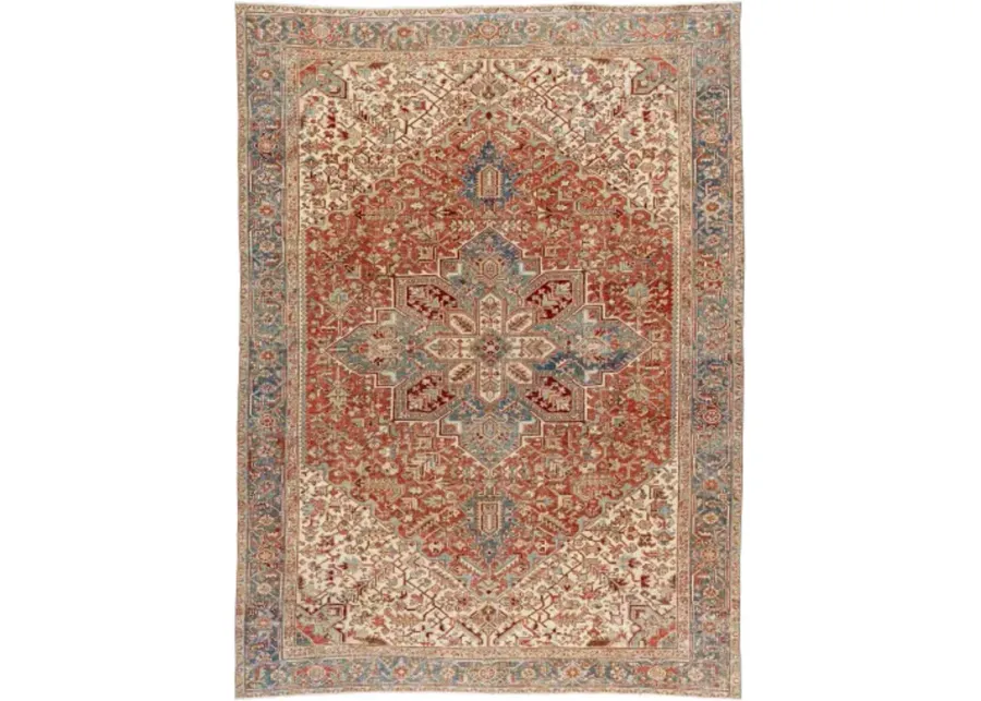 Antique One of a Kind AOOAK-1609 9'4" x 12'6" Handmade Rug