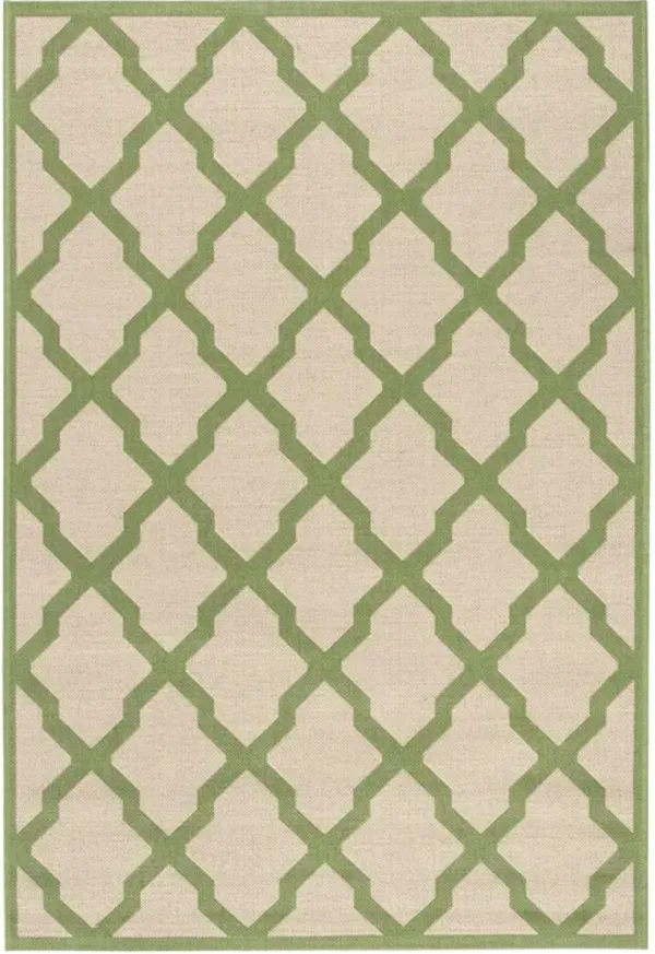 LINDEN 122 Collection LND122V-5 Cream / Olive 5'-3" X 7'-6"
