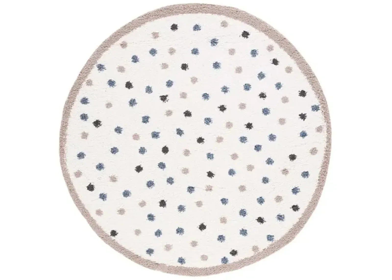 CALICO SHAG 102 Beige  3' X 3' Round Round Rug