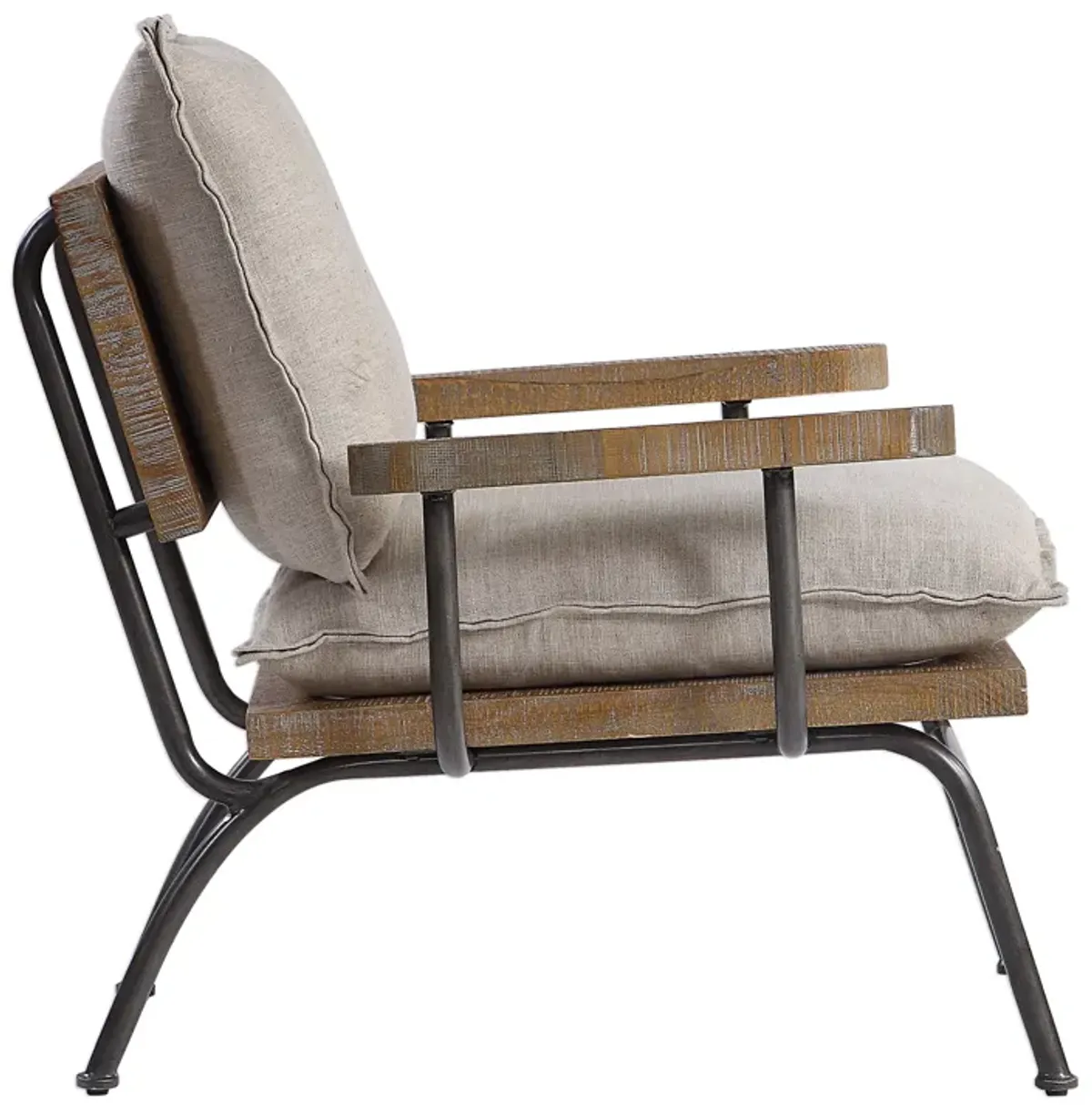 Declan Industrial Accent Chair