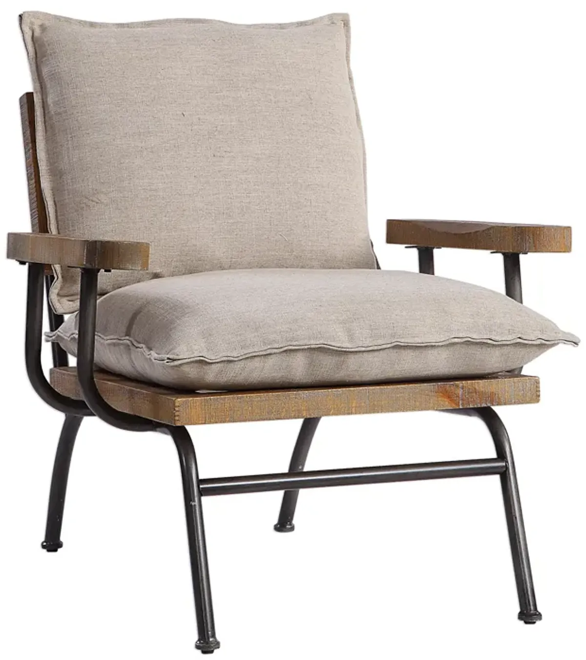 Declan Industrial Accent Chair