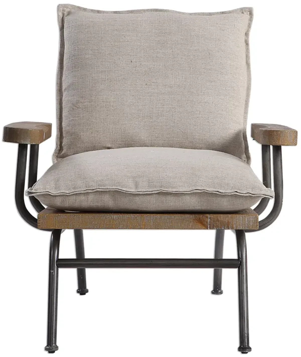 Declan Industrial Accent Chair