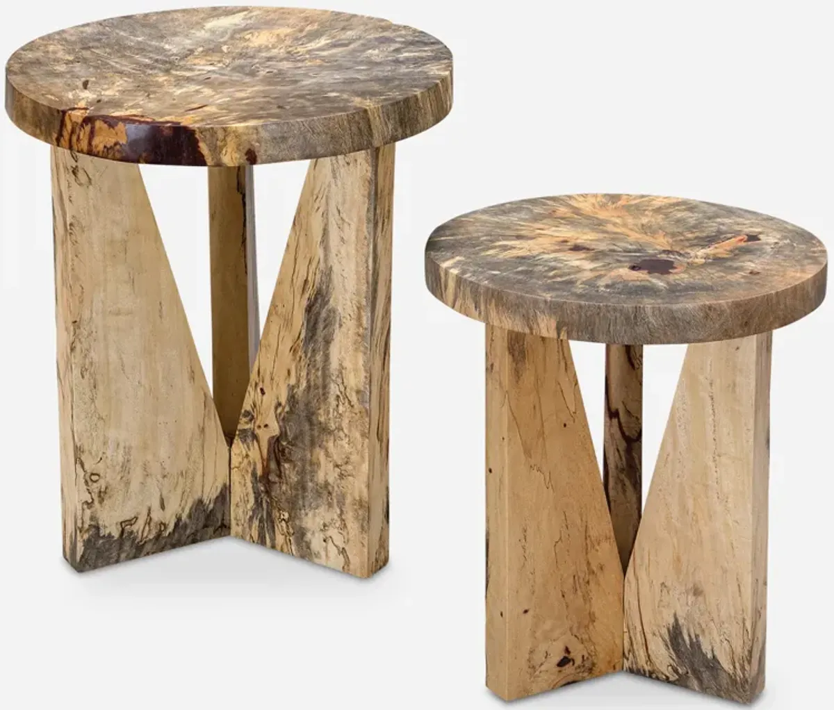 Nadette Natural Nesting Tables, S/2