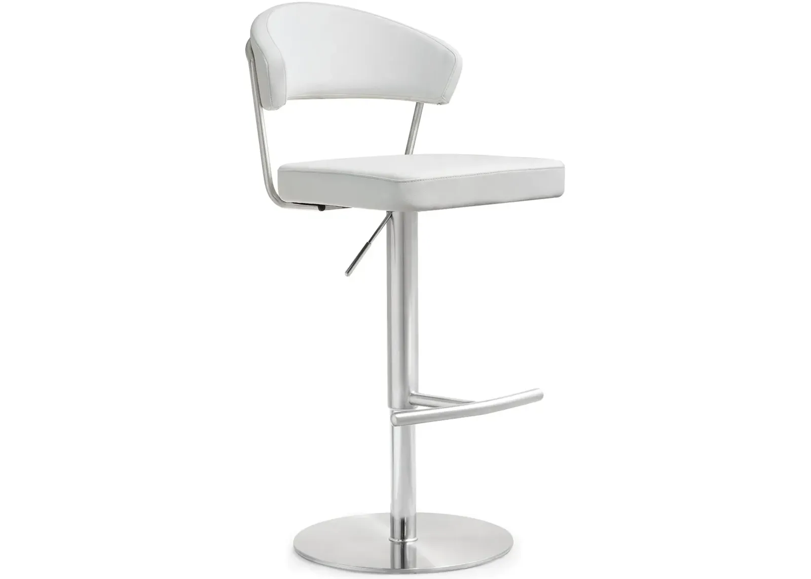 cosmo white stainless steel barstool