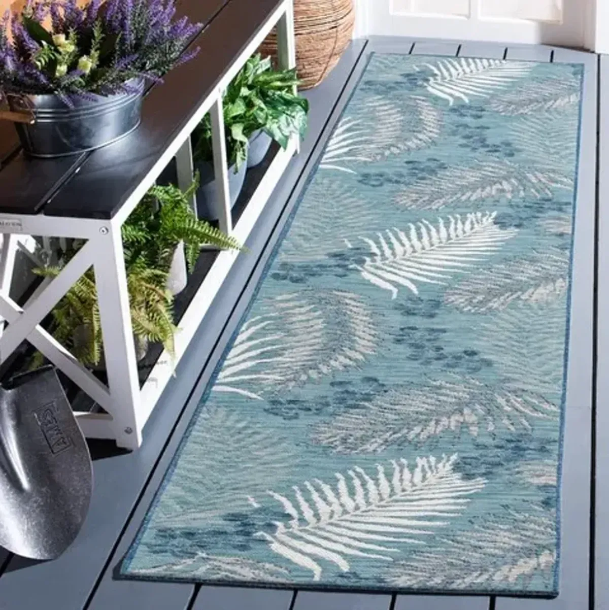 SUNRISE 675 Blue  2' X 8' Runner Rug