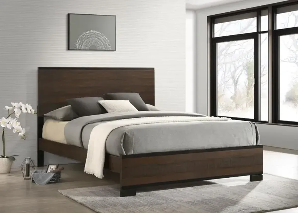 Edmonton Eastern King Panel Bed Rustic Tobacco