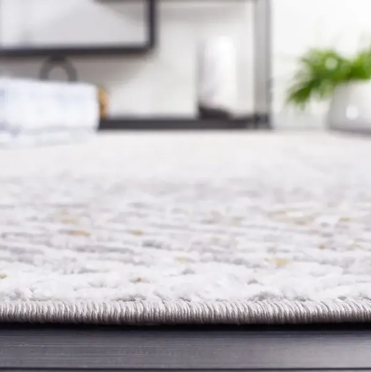 PALMA 330 Grey 2'-2' X 9' Runner Rug