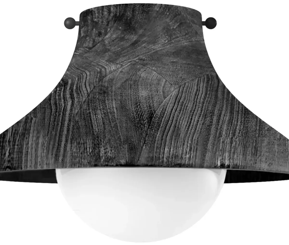 Coastal Living Surfside Ebony Wood Flush Mount