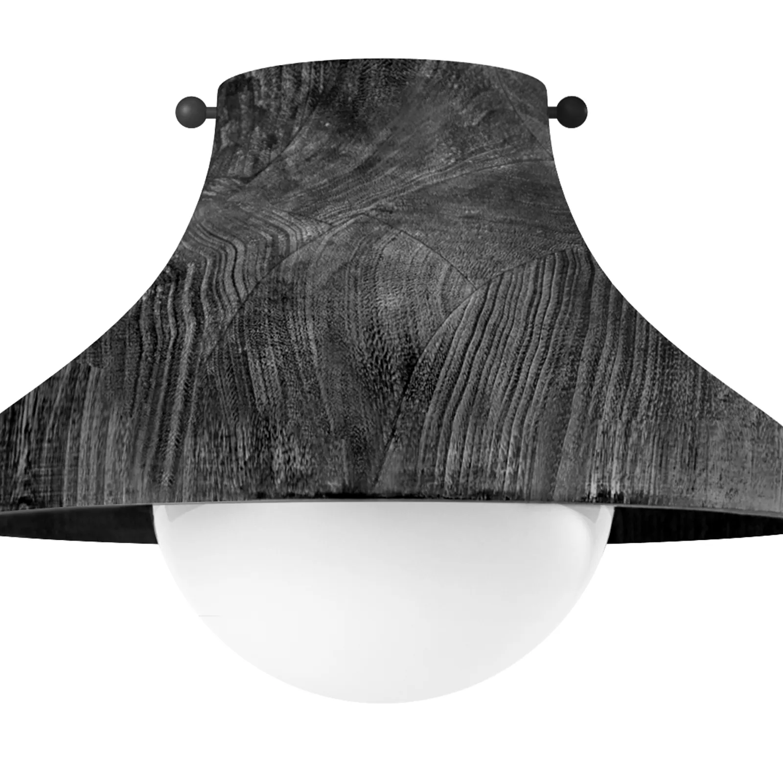 Coastal Living Surfside Ebony Wood Flush Mount