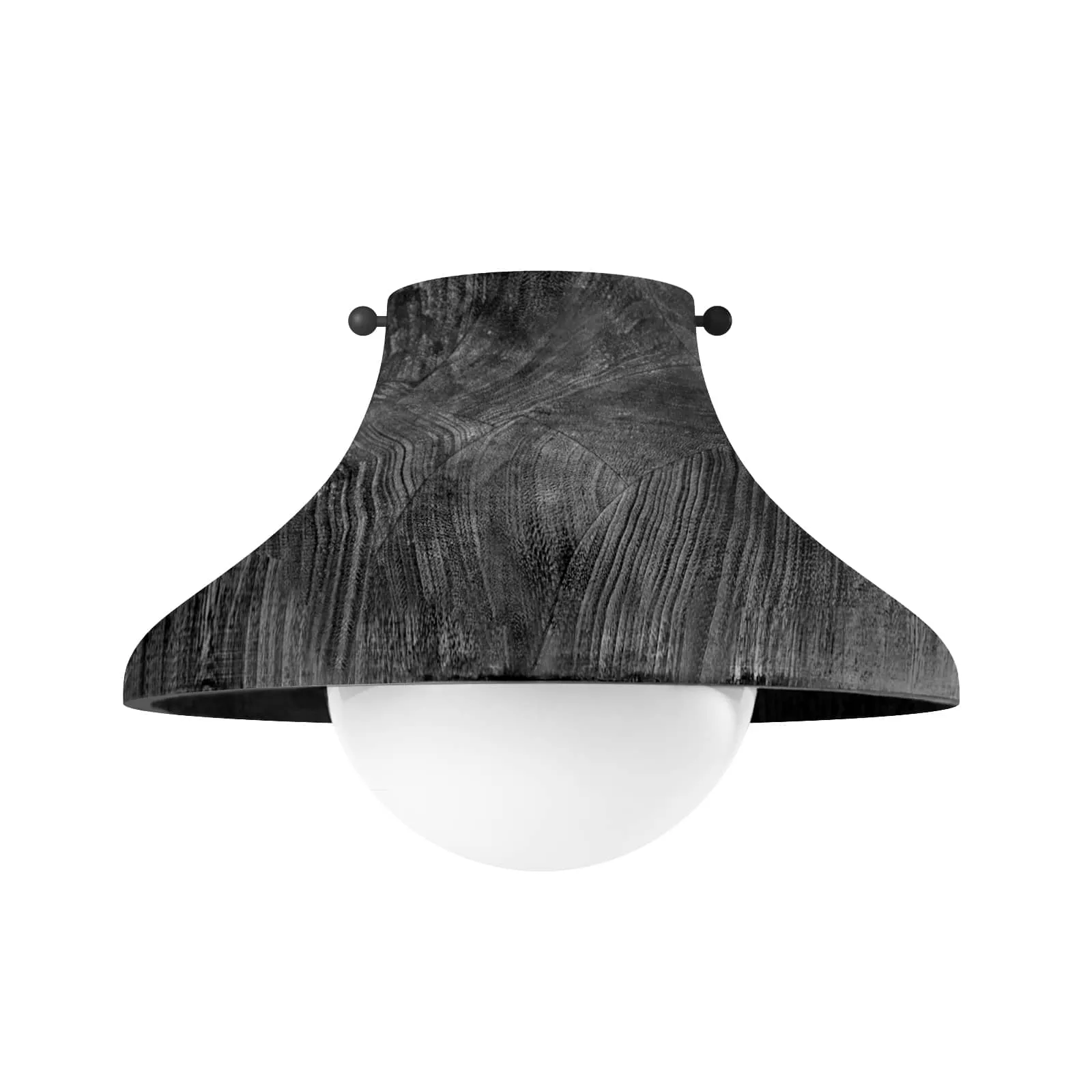 Coastal Living Surfside Ebony Wood Flush Mount