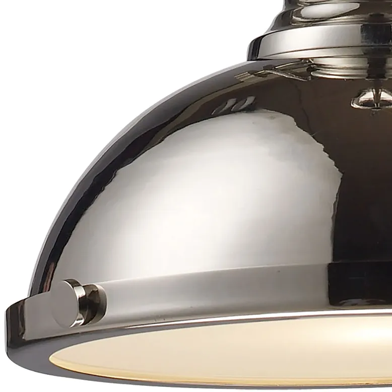 Chadwick 13" Wide 1-Light Pendant - Polished Nickel