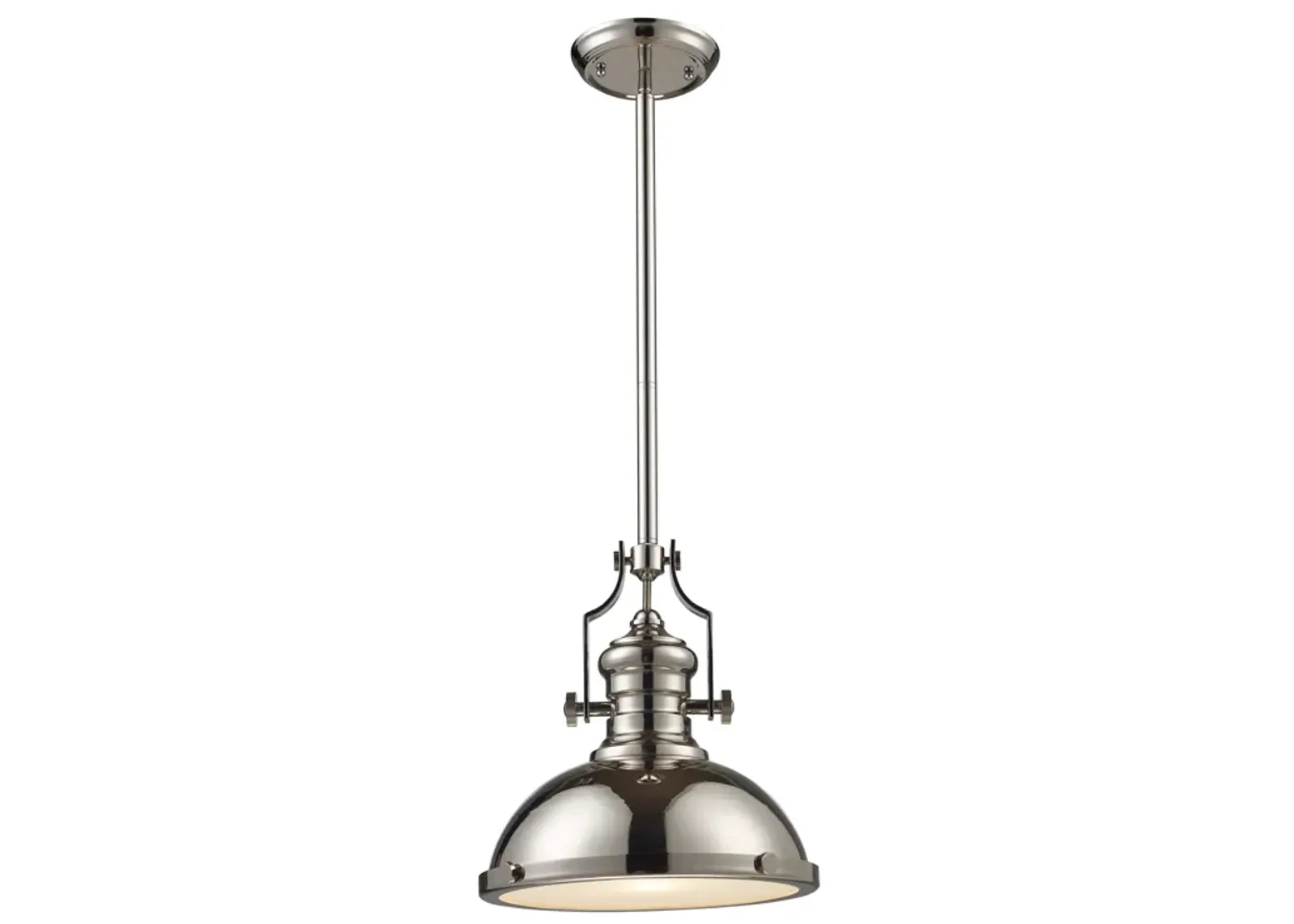 Chadwick 13" Wide 1-Light Pendant - Polished Nickel