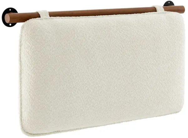 Anela Wall-Mounted Chenille Upholstered Twin Headboard by Modway