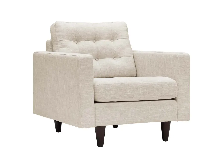 Empress Upholstered Fabric Armchair