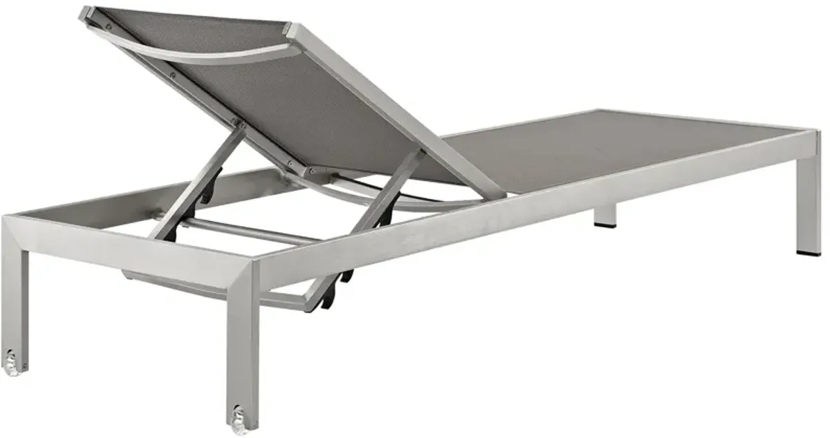 Shore Outdoor Aluminum Mesh Chaise