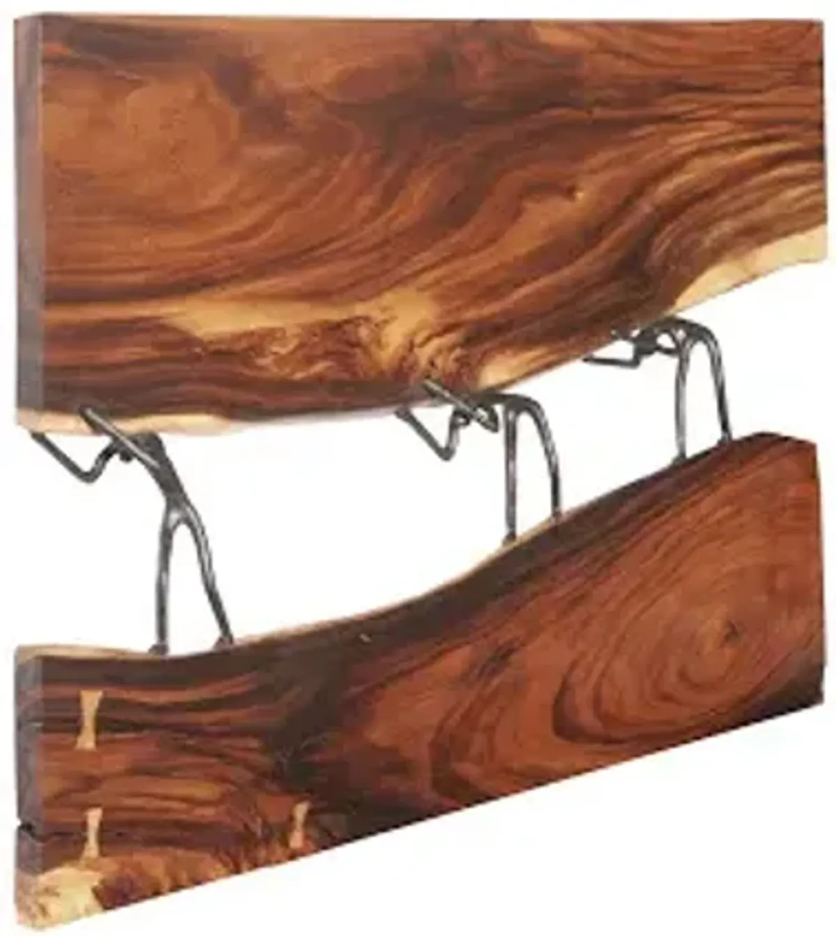 atlas river wall panel, chamcha wood/metal, natural