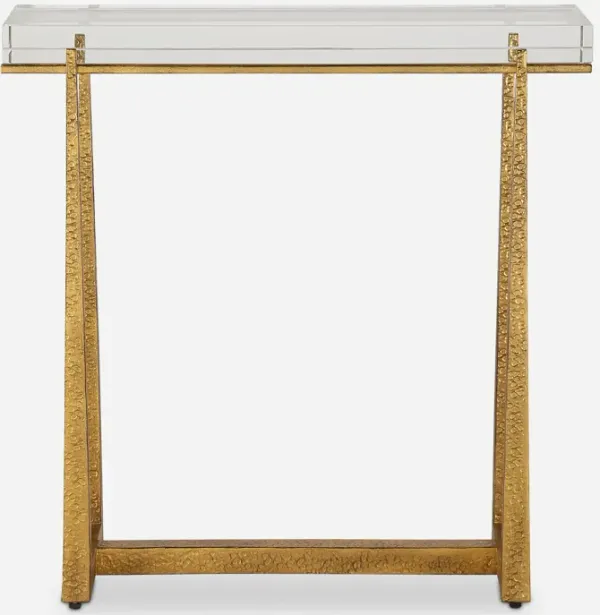 Midas Thick Crystal Accent Table