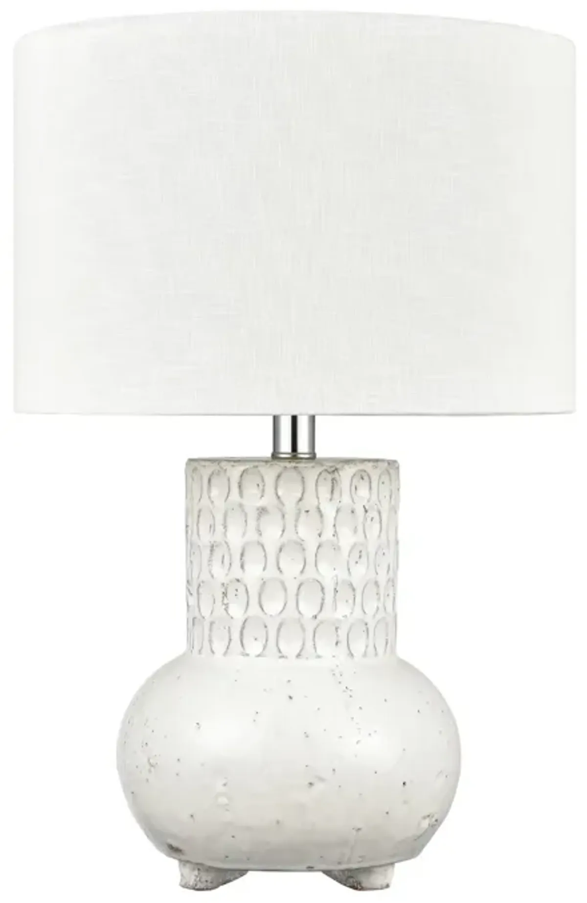 Delia 21" High 1-Light Table Lamp - White