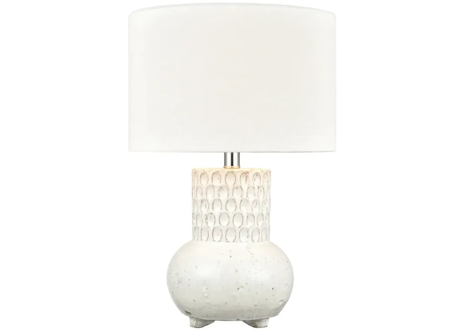 Delia 21" High 1-Light Table Lamp - White