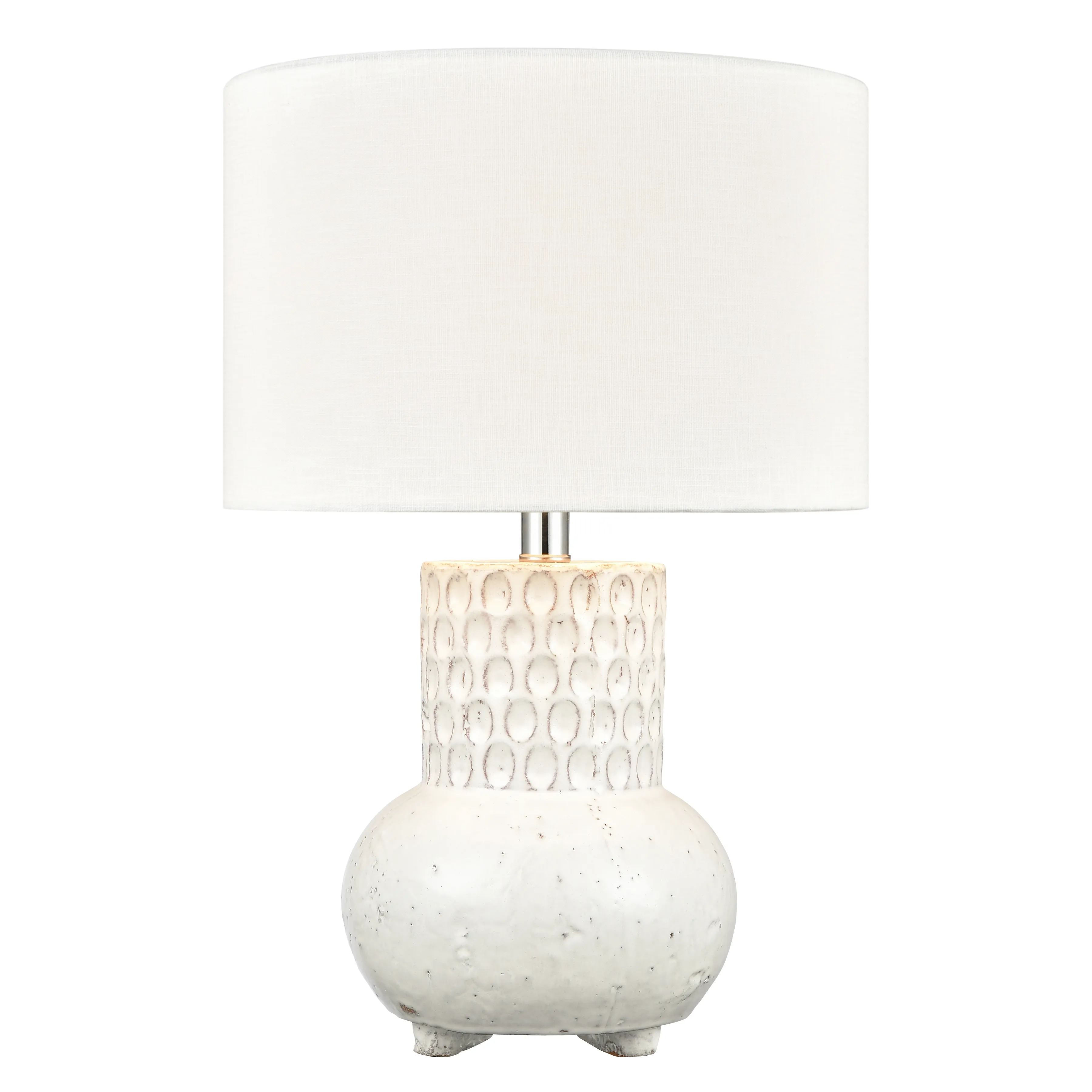 Delia 21" High 1-Light Table Lamp - White