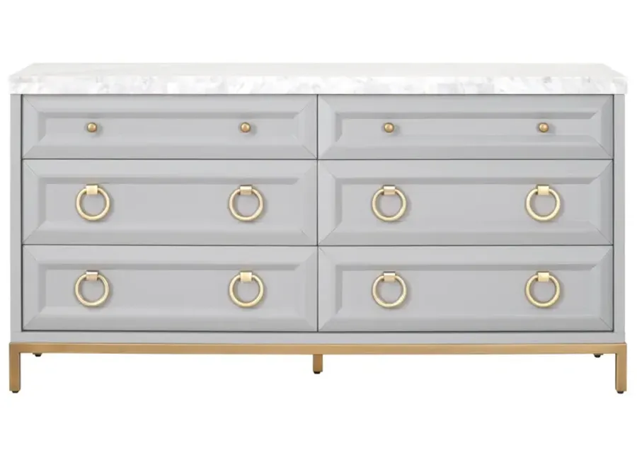 Azure Carrera 6-Drawer Double Dresser