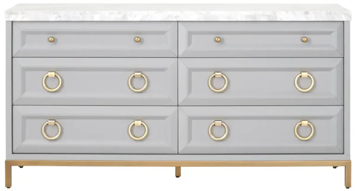 Azure Carrera 6-Drawer Double Dresser