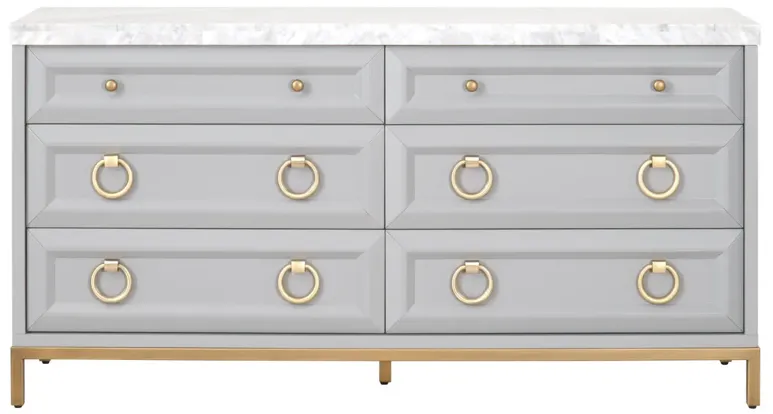 Azure Carrera 6-Drawer Double Dresser