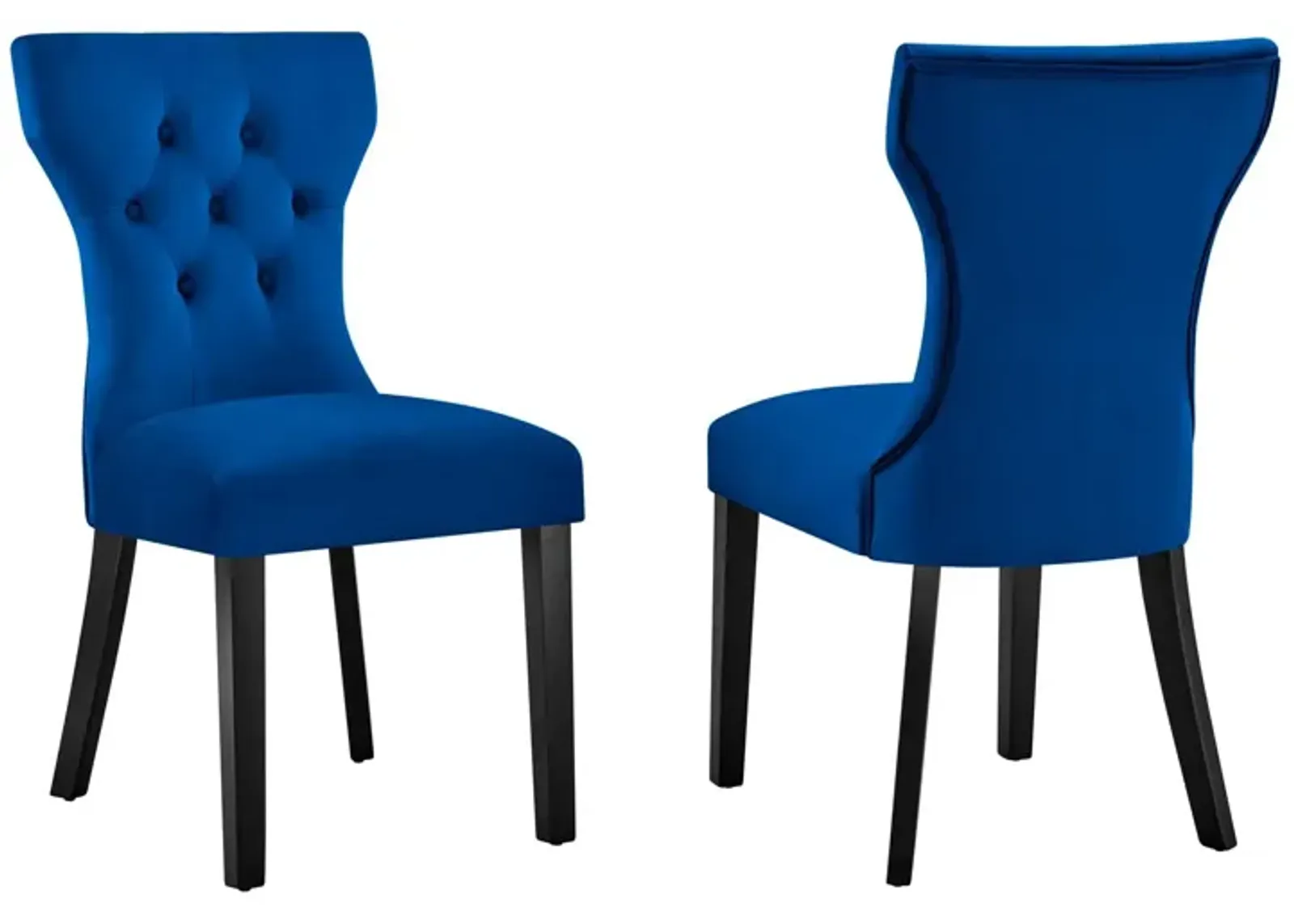 Silhouette Performance Velvet Dining Chairs - Set of 2