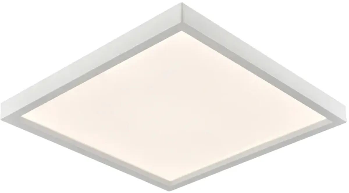 Titan 10'' Wide Integrated LED Square Flush Mount - White