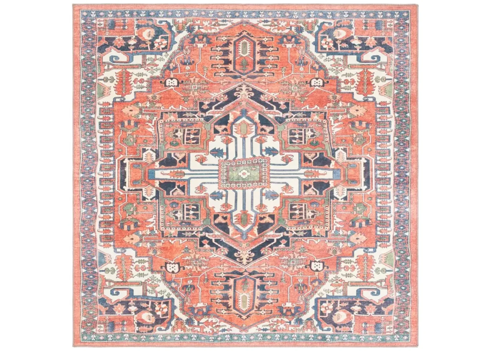 SERAPI 812 RUST  6'-7' x 6'-7' Square Square Rug