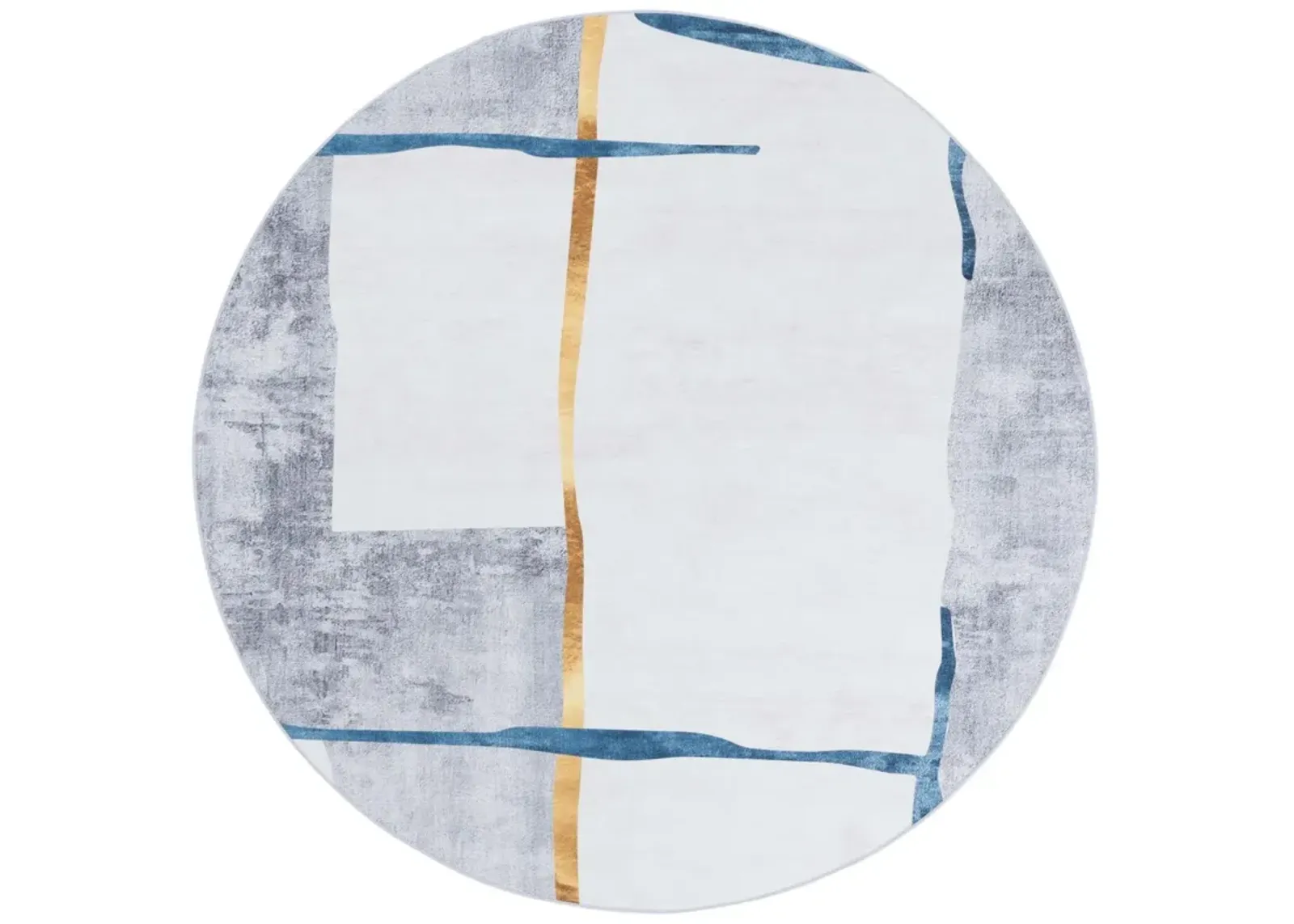 MALIBU 820 GREY  6' x 6' Round Round Rug