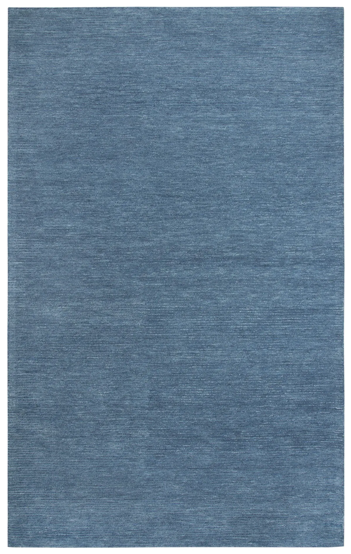 Fifth Avenue Blue Solid Wool 8' x 10' Rectangle Rug