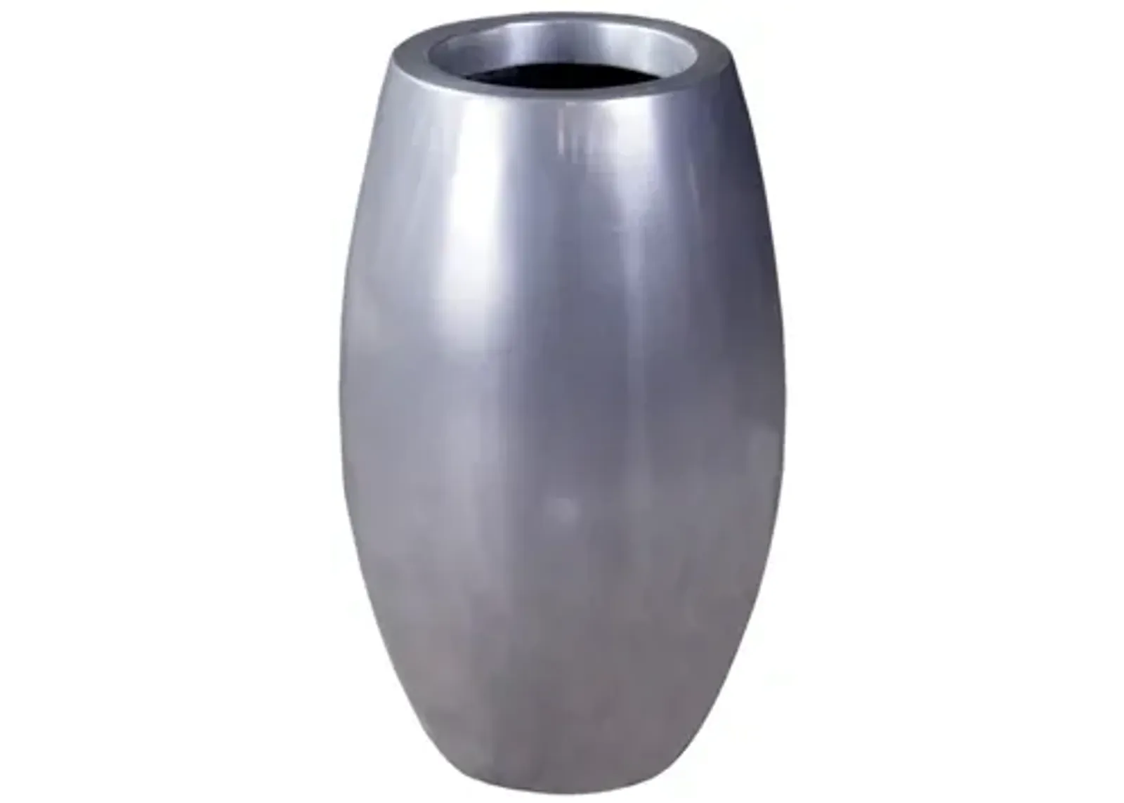 Elonga Planter, Polished Aluminum, SM