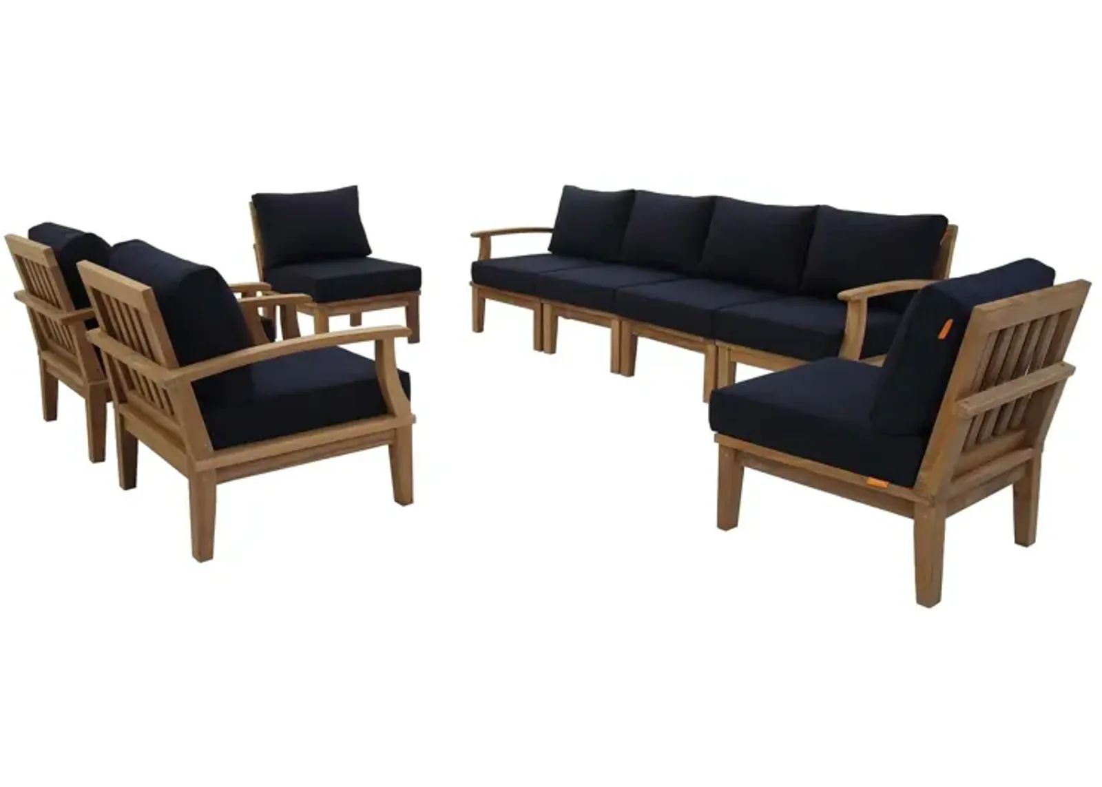 Marina 8 Piece Outdoor Patio Teak Set