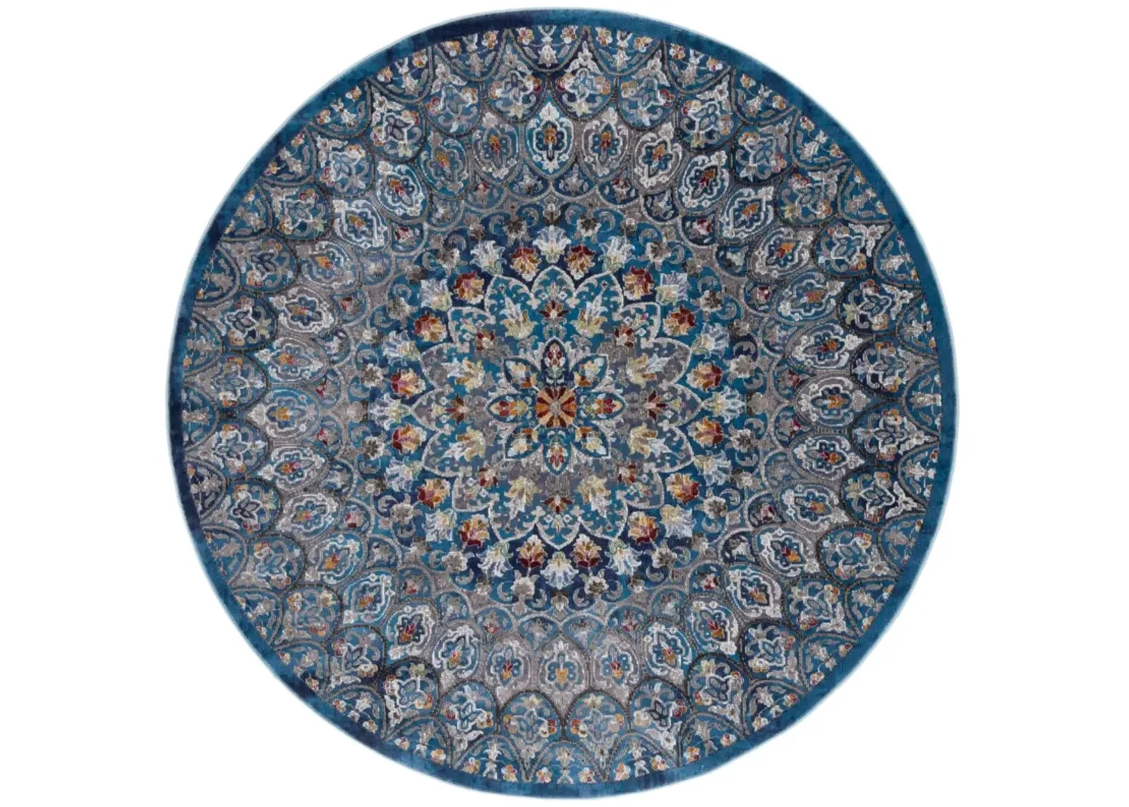 ARIA 112 NAVY  6'-5' x 6'-5' Round Round Rug