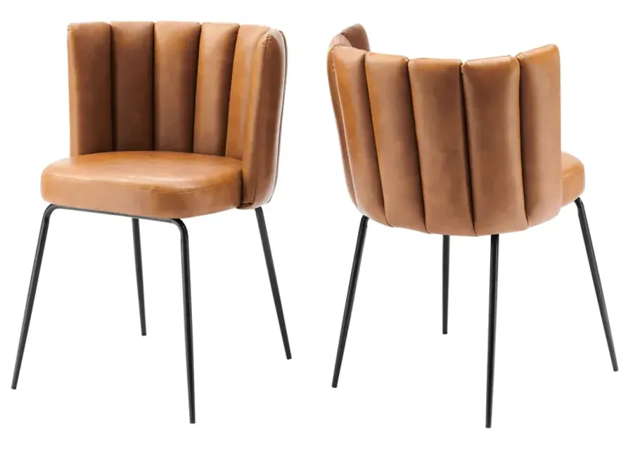 Virtue Vegan Leather Dining Chair Set of 2