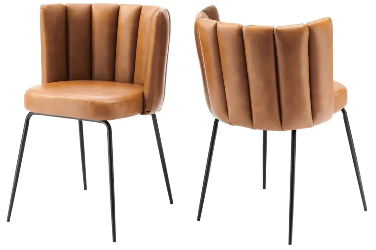 Virtue Vegan Leather Dining Chair Set of 2