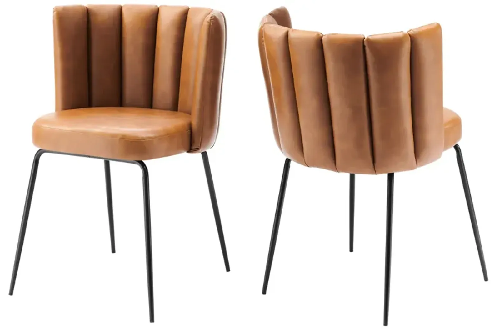 Virtue Vegan Leather Dining Chair Set of 2