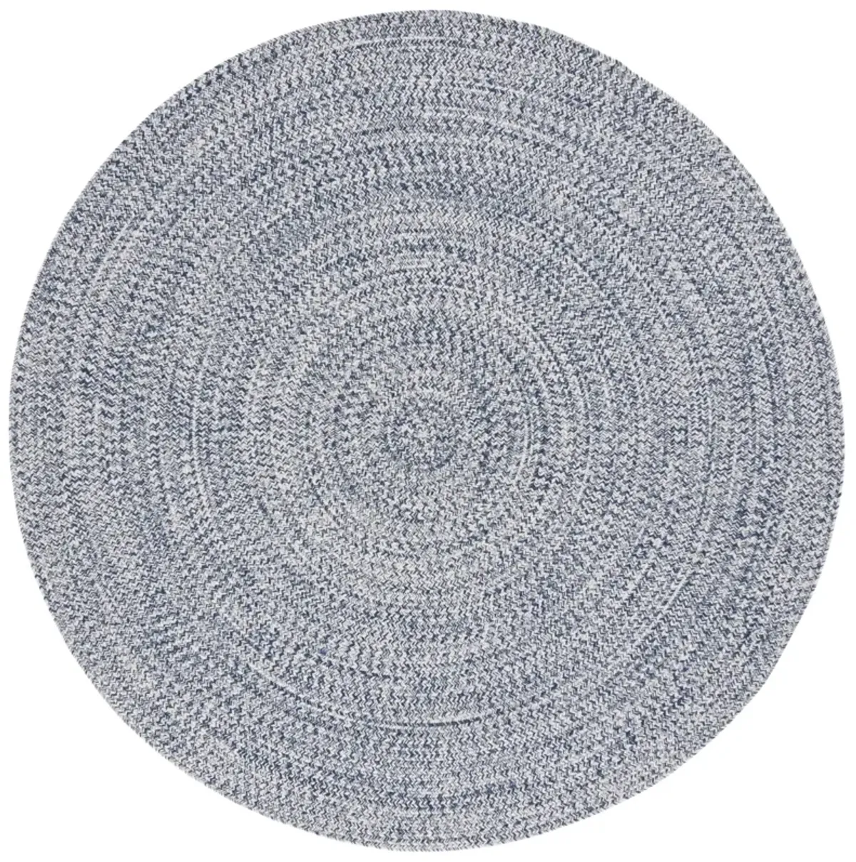 BRAIDED 201 DARK BLUE  9' x 9' Round Round Rug