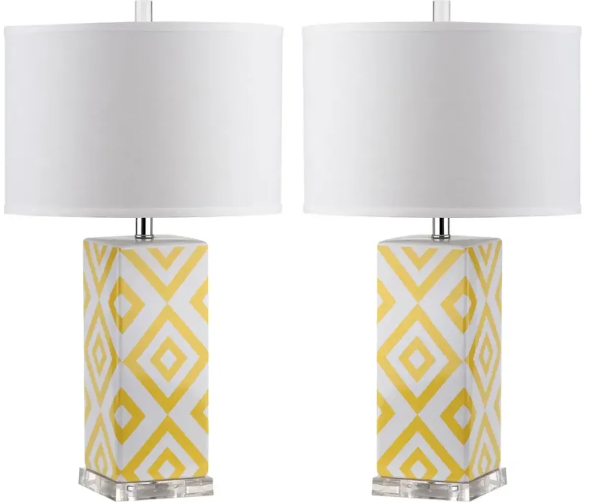 Diamonds 27-Inch H Table Lamp - Set of 2