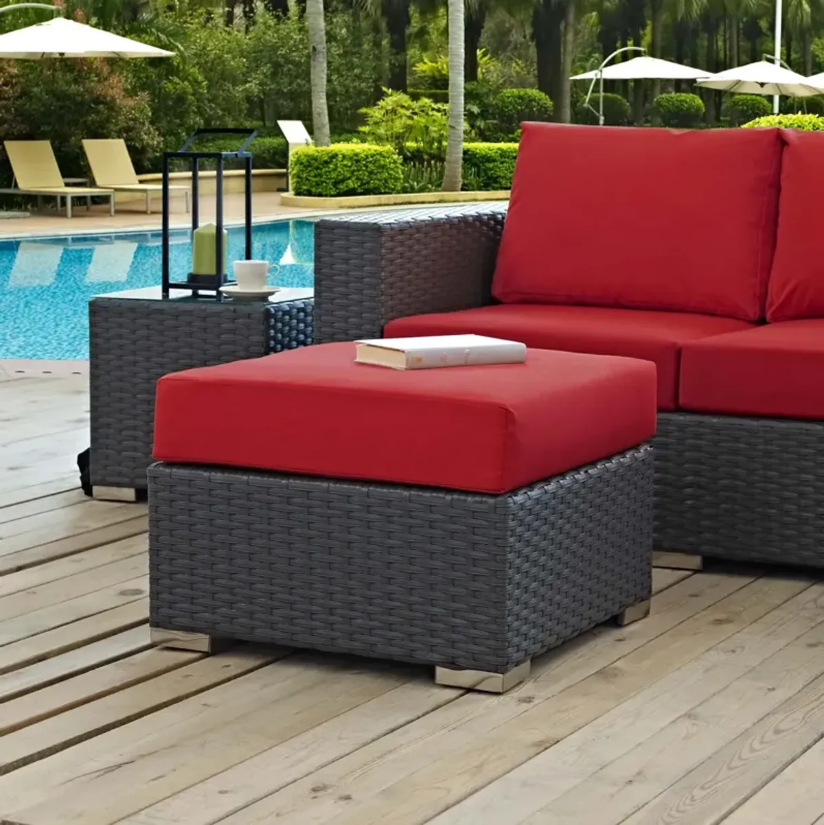 Sojourn Outdoor Patio Sunbrella® Ottoman