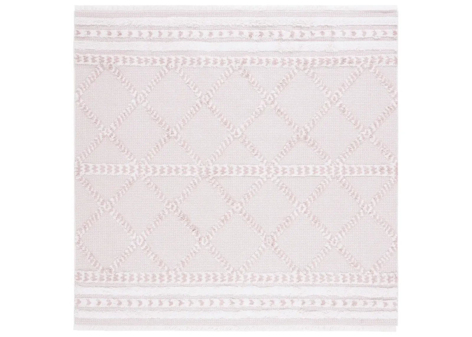 AUGUSTINE 714 PINK  4' x 4' Square Square Rug