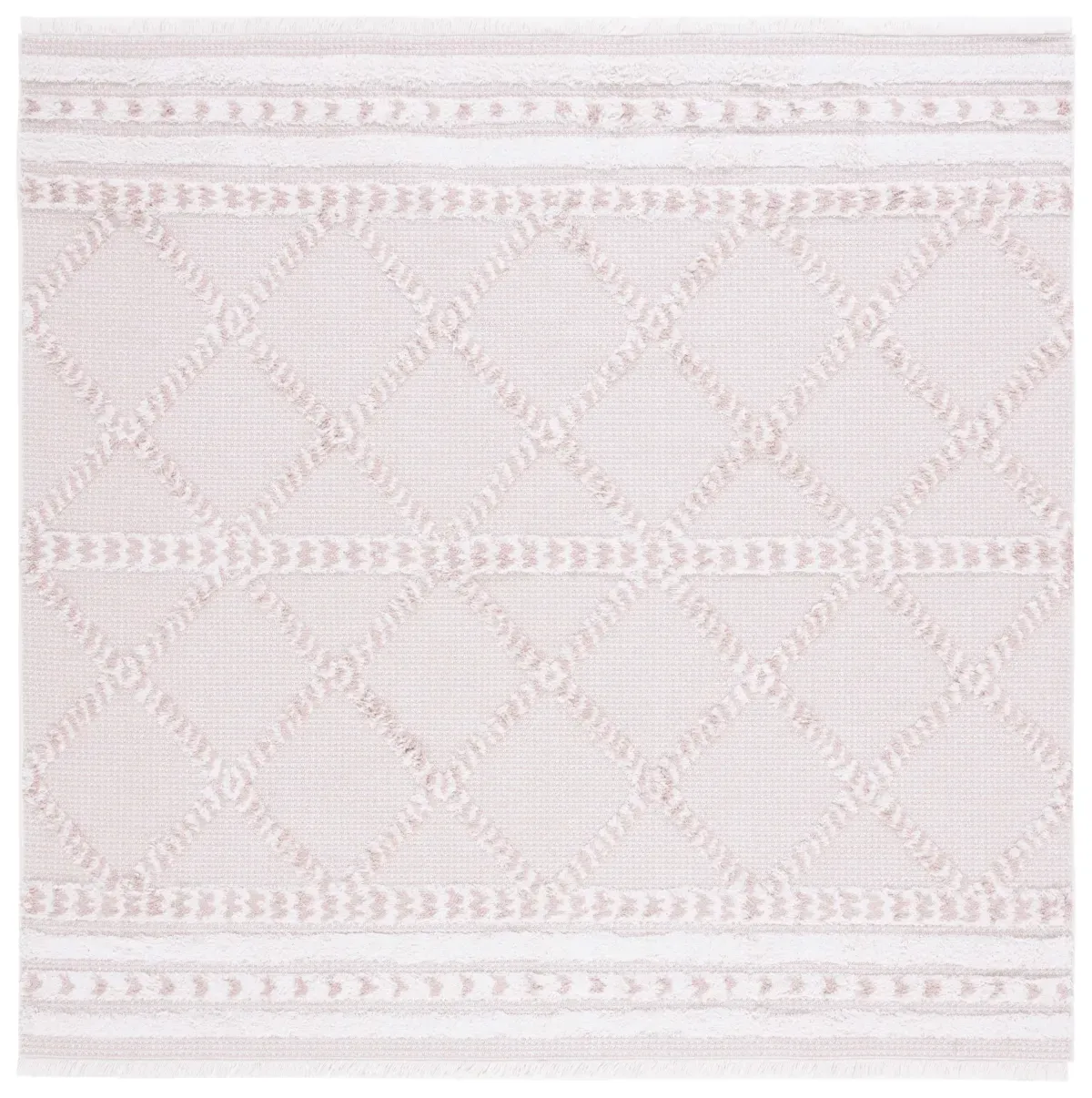 AUGUSTINE 714 PINK  4' x 4' Square Square Rug