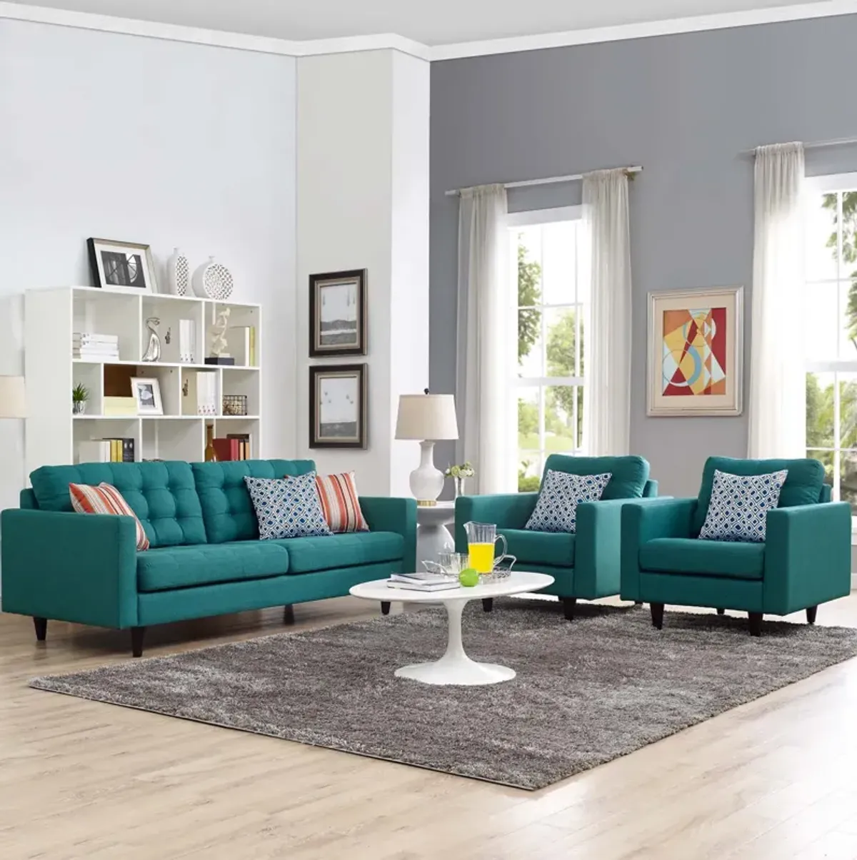 Empress Sofa and Armchairs Set of 3