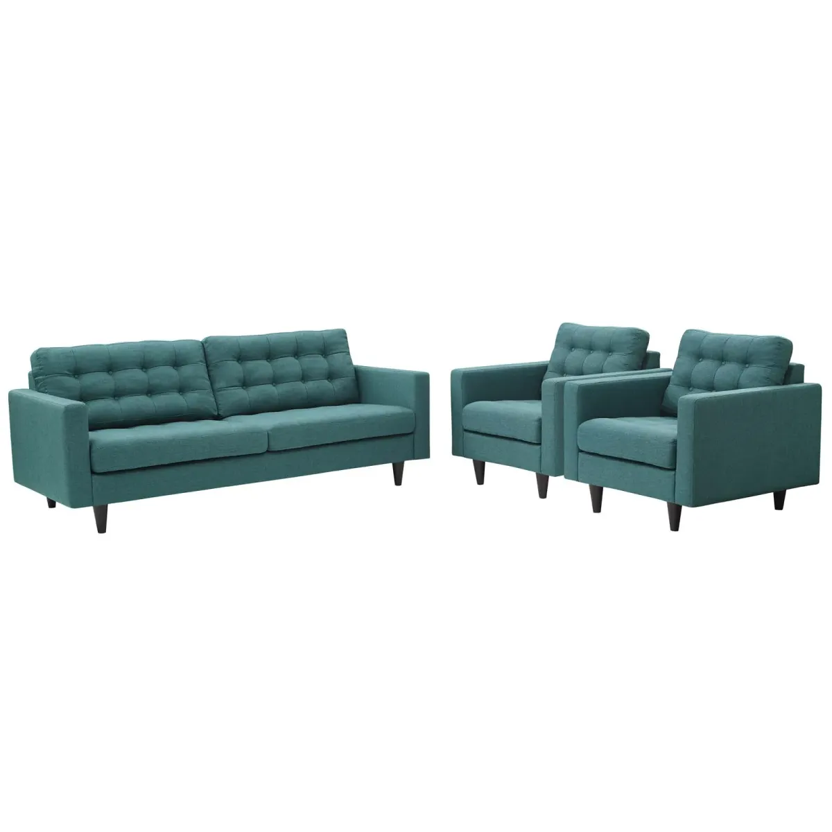 Empress Sofa and Armchairs Set of 3