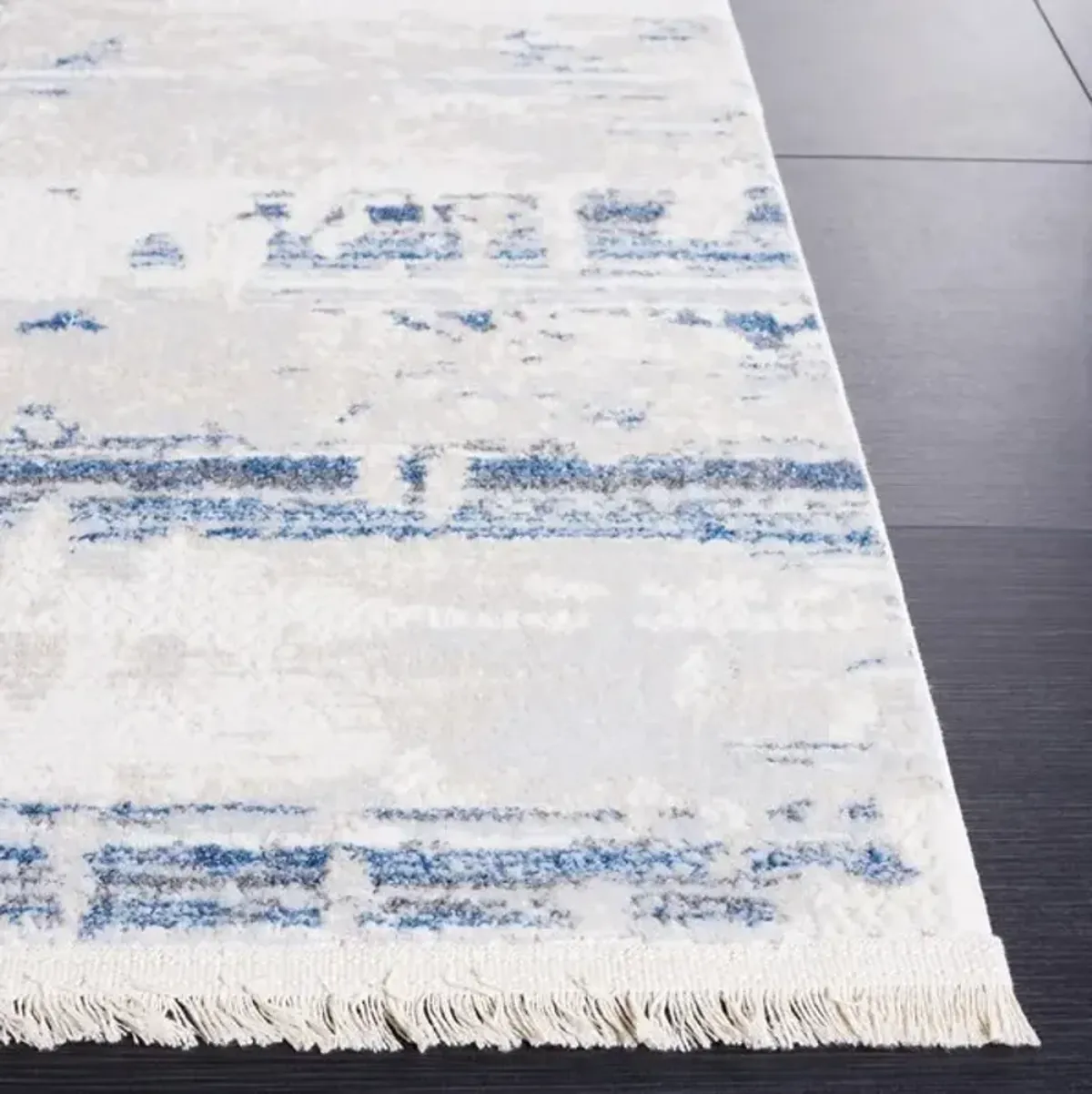 WHISPER 542 Blue  8' X 10' Large Rectangle Rug