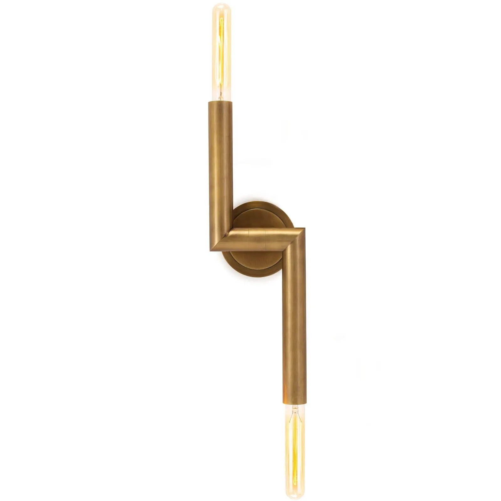 Wolfe Natural Brass Sconce 